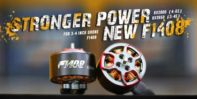 T-Motor F1408 KV2800 KV3950 Motor - 4-6S 385W 592G Thrust Power Powerful Smooth Brushless motor For FPV Aircraft 3-4 inch Drone 16 T-Motor, POWER Kv2800 (4-65) STRONGER FOR 3-4 INCH