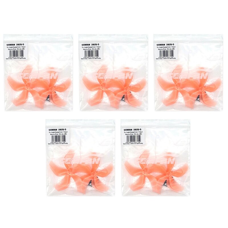 4/6/10Pairs Gemfan 2925 2.9X2.5X5 5-Blade PC Propeller - Props For DJI Avata RC FPV Freestyle 3inch Cinewhoop Drone Quadcopter