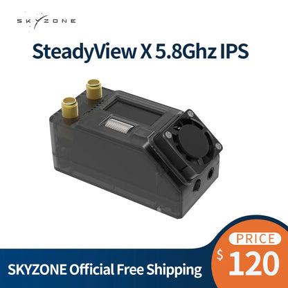 SKYZONE SteadyView X - 5.8Ghz IPS Screen Receiver Module Shuttle Wheel Control High Sensitivity Receiver