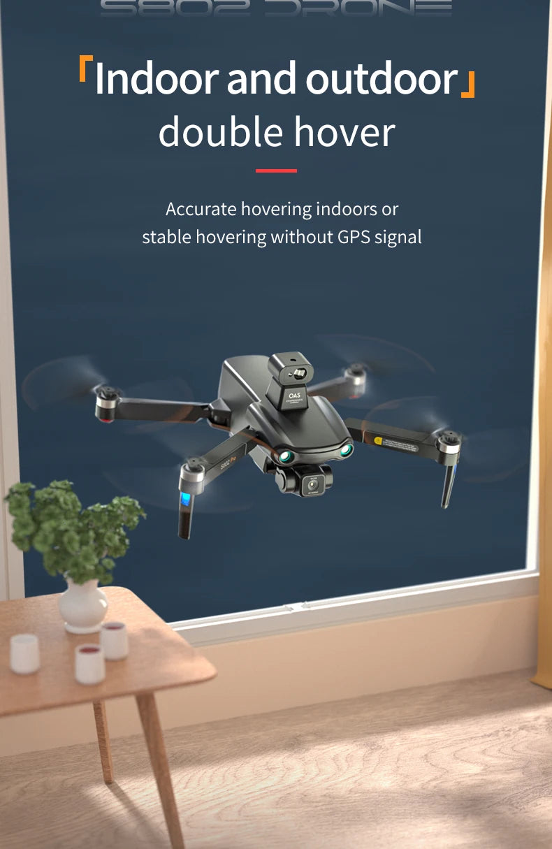 S802 Pro Drone, double hover Accurate hovering indoors or stable hovering without GPS signal 045