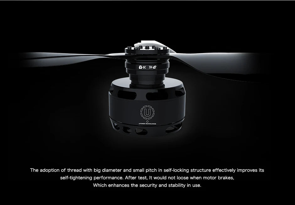 T-Motor G27*8.8"inch 3 Blades Prop, adoption of thread with big diameter and small pitch in self-locking structure improves its self