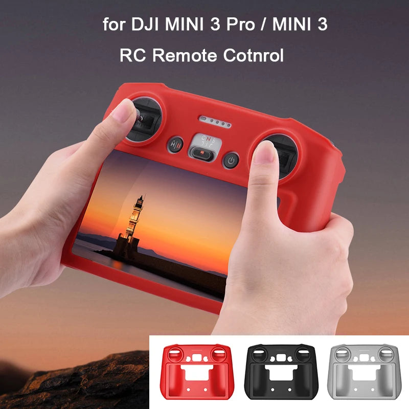 For DJI Mini 3 Pro / MINI 3 RC Remote Control Silicone Cover Shock-resistant Scratch-resistant Protective Sleeve Drone Accessory 21 DJI Mini 3 Pro RC Remote Sleeve is made of silicone sleeve