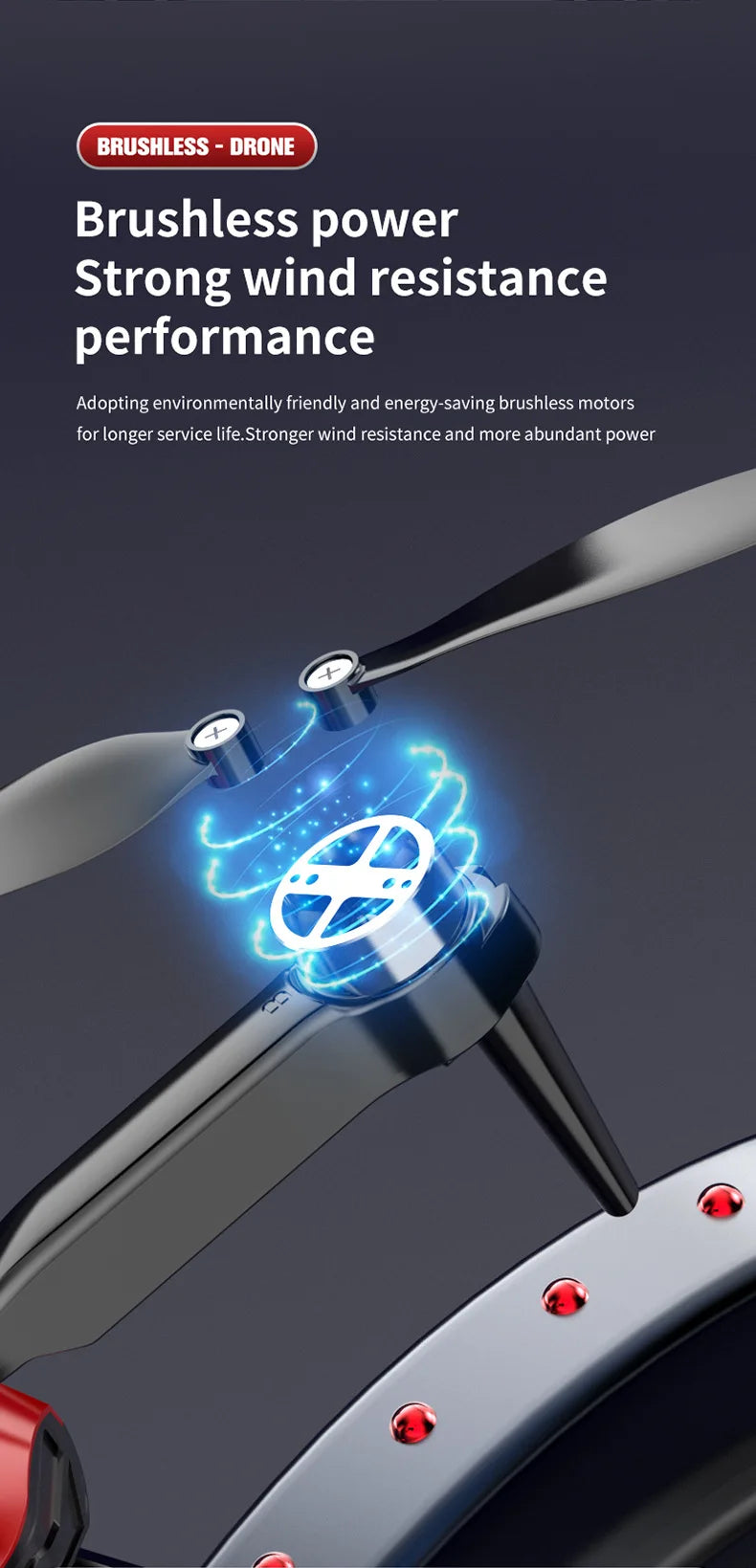 S178 L818 Drone, drone brushless power adopting environmentally friendly and energy-saving brushless
