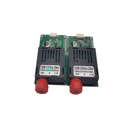 FPV optical fiber transmission module for drones, supports single-mode fibers up to 40km with video and control signal inputs.