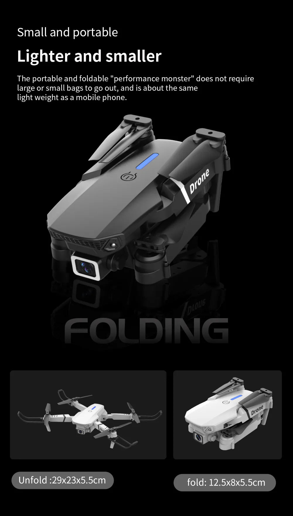 2024 NEW Drone, the portable and foldable "performance monster" does not require or small