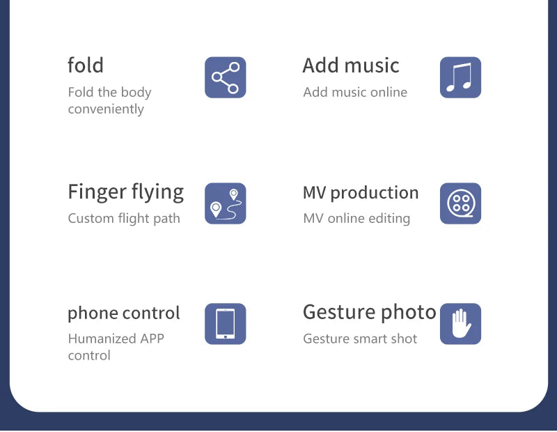 XKJ  E99 RC Mini Drone, fold add music fold the body add music online conveniently finger flying m