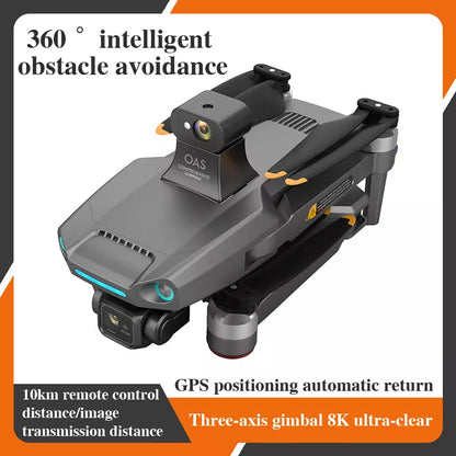 U4 GPS Drone, 360 intelligent obstacle avoidance 10km remote control GPS positioning automatic return distancelimage Three-axi