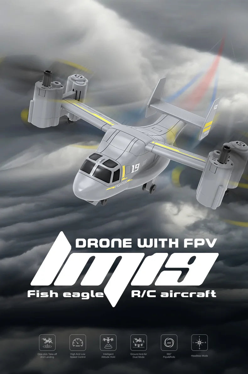 LM19 Drone, FPV KF Fish eagle RIC aircraft J5 Orc-c