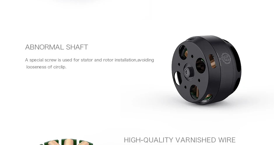 T-MOTOR U7 KV280 KV460 KV490 U-POWER Motor For UAV Multirotor Drones Rotors Hexacopter 10 T-MOTOR, ABNORMAL SHAFT A special screw is used for stator and rot