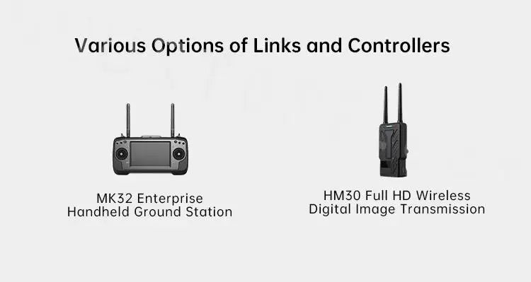Various Options of Links and Controllers MK32 Enterprise HM3O Full HD Wireless