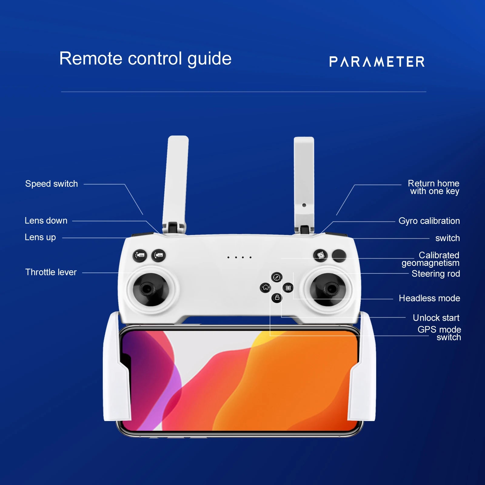 QJ S106 GPS Drone - 8K HD Professional Dual Camera Anti-shake gimbal Brushless Motor 181g RC helicopter Foldable Quadcopter 46 QJ S106 GPS Drone, remote control guide parameter speed switch return home with one lens down g