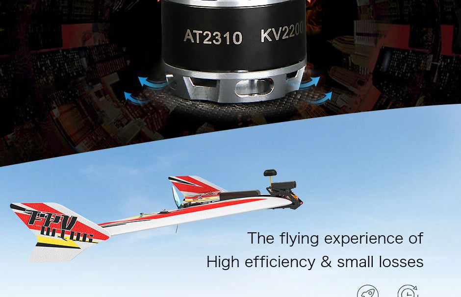 T-motor, AT2310 The flying experience of High efficiency & small losses KV220]