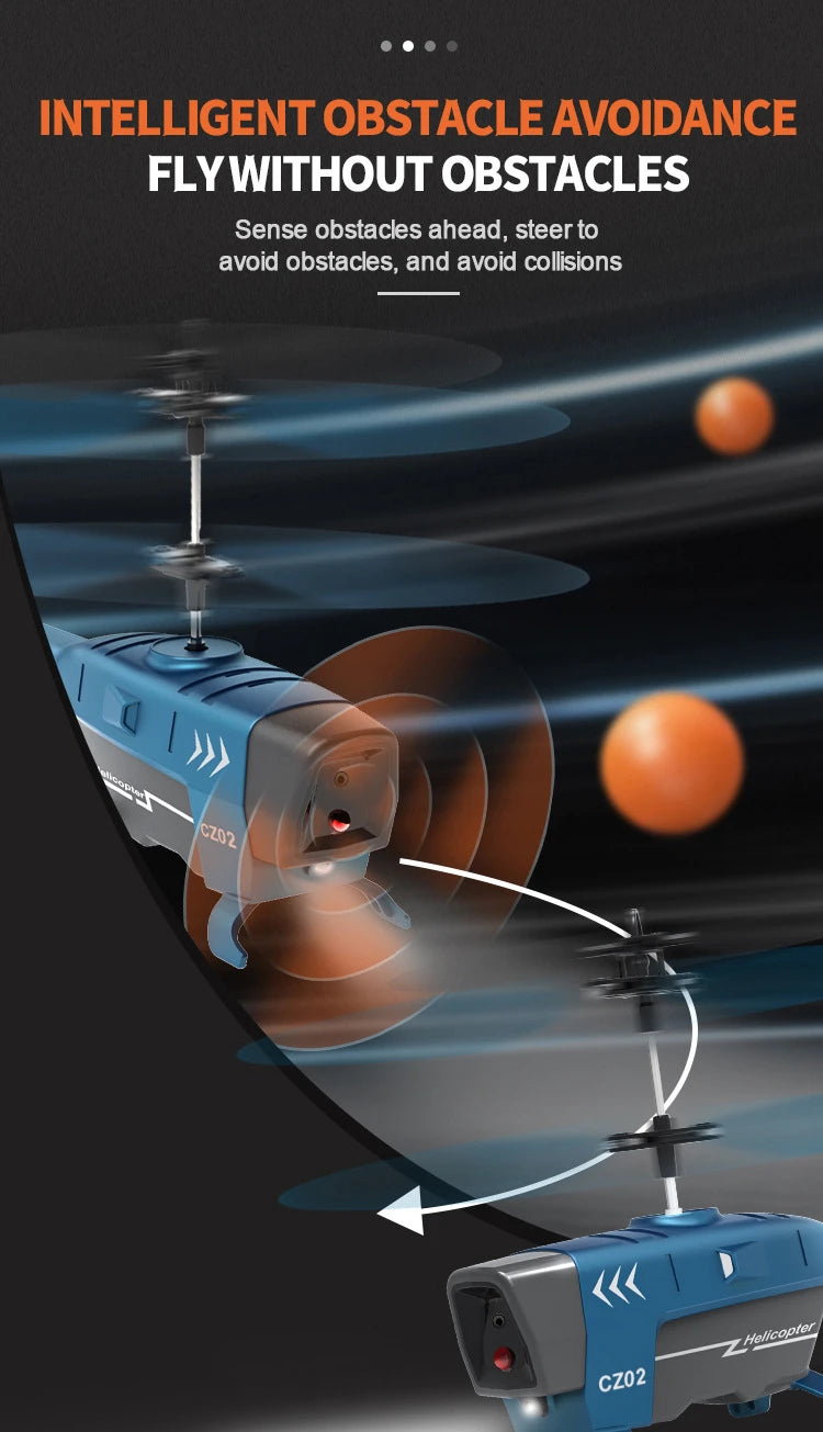 CZ02 Rc Helicopter, INTELLIGENT OBSTACLE AVOIDANCE FLYWITHOUT