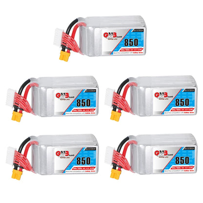 GaoNeng GNB 6S 22.2V 850mAh 80C/160C Lipo Battery, GNB 6S 22.2V LiPo battery for RC drones with 80C/160C discharge rates.