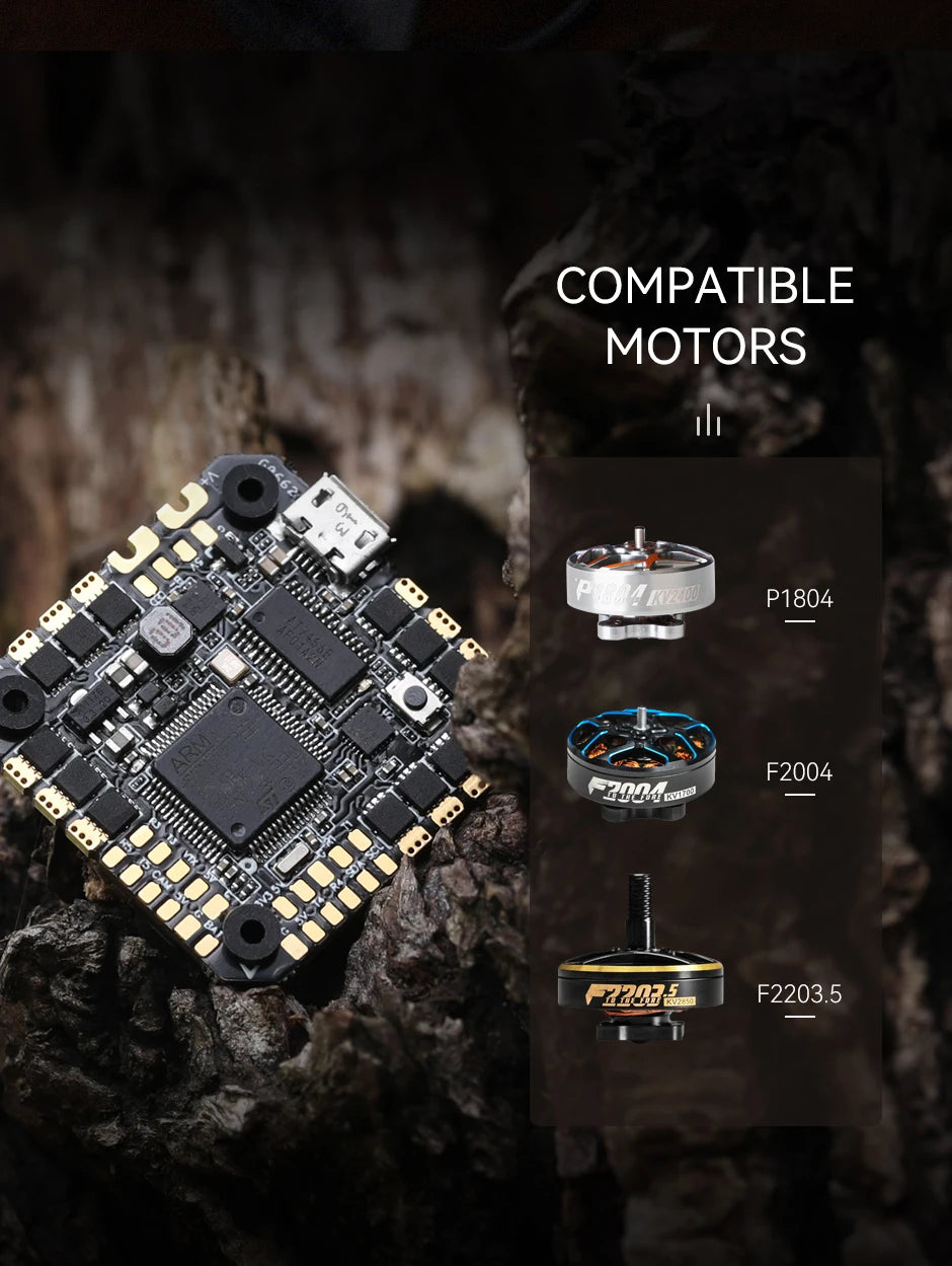 T-MOTOR F7 35A/45A 2-6S AIO - Flight Controller With MPU series Gyroscope Compatible P1804/F2204/F2203.5 Motors 7 T-MOTOR F7 35A/45A 2-6S AIO SPECIF