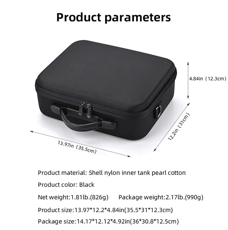 Portable Shoulder Bag for DJI Mavic 3/3 Classic/3 Cine Smart Remote Control Carrying Case Storage Bag Handbag Drone Accessories 17 Package size: 14.17*12.12*4.92in(36*30.8*12.