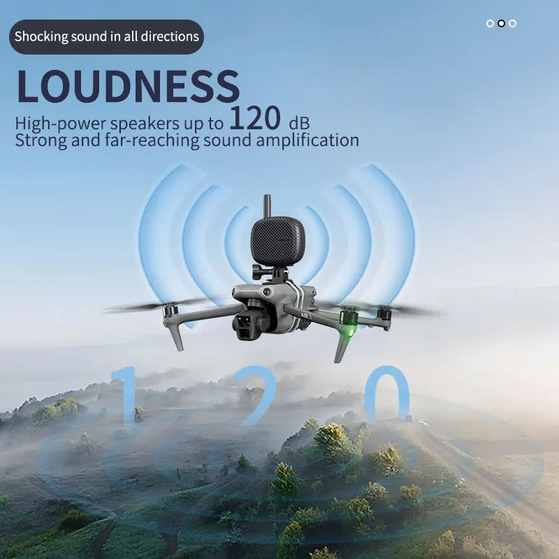 STARTRC Drone Speaker, 120dB loudspeaker, 3000m wireless control, all-direction sound