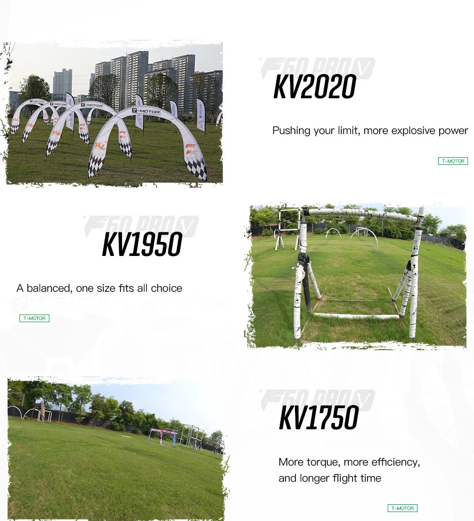 KV2020 Pushing your limit; more explosive power T-MOTOR KV1950