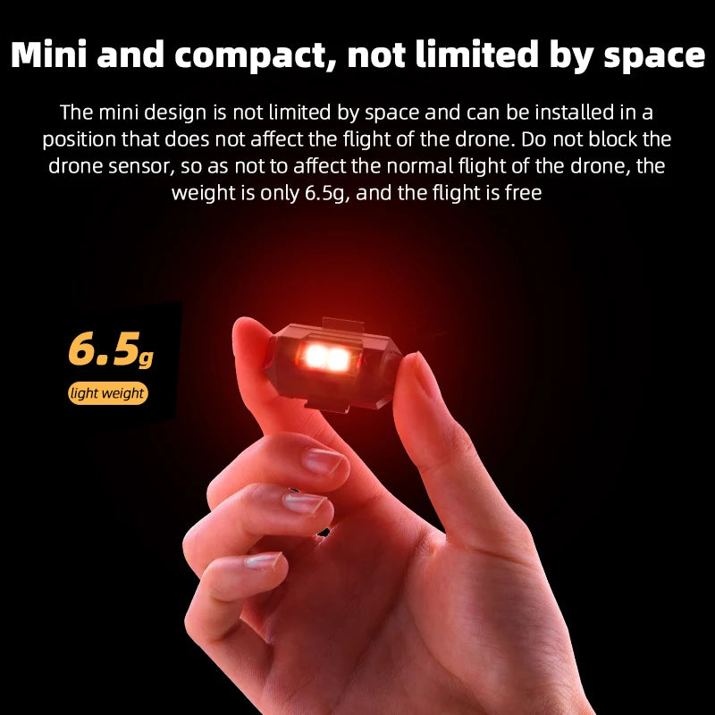 Universal Drone Strobe Lights LED Lamp for DJI Mavic 3/2/MINI 3 Pro/Air2/2S/MINI 2/SE Signal Indicator Turn Lights Strobe Light 18 Universal Drone Strobe Lights LED Lamp
