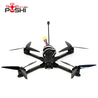 PUSHI 7 inch FPV BNF - Long Range Heavy Payload Fast Plug 6S FPV Drone F405 60A ESC 2807 Motor Analog 5.8G VTX RC Quadcopter