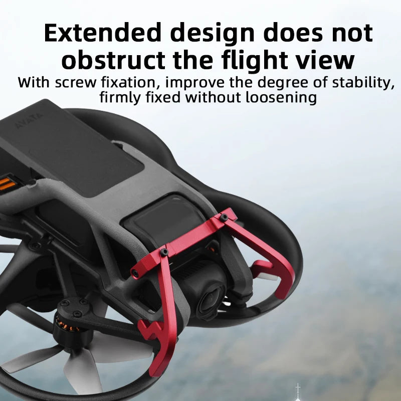 Motor Cover Cap for DJI Avata, extended design does not obstruct the flight view With screw fixation, improve the degree