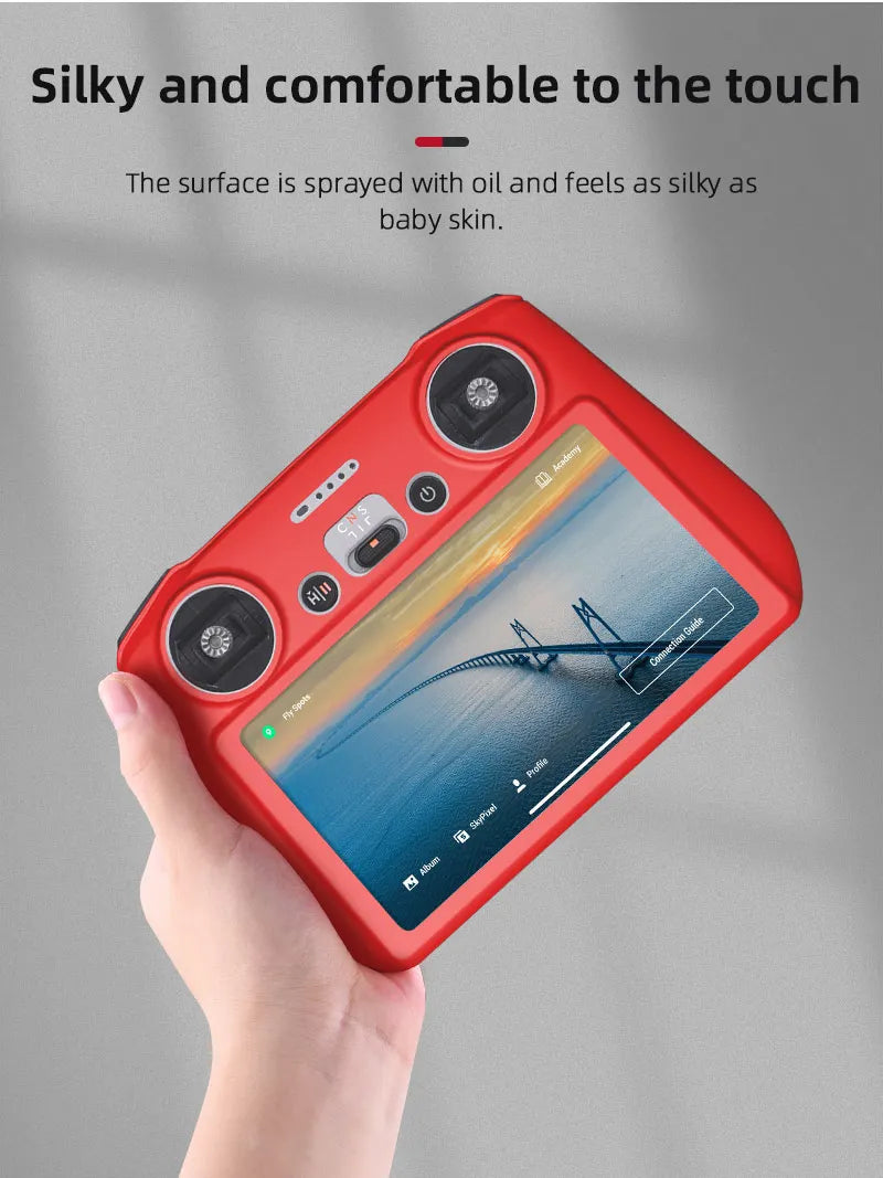 Silicone Case Cover for DJI Mini 3 Pro, silky and comfortable to the touch The surface is sprayed with oil and feels as silk