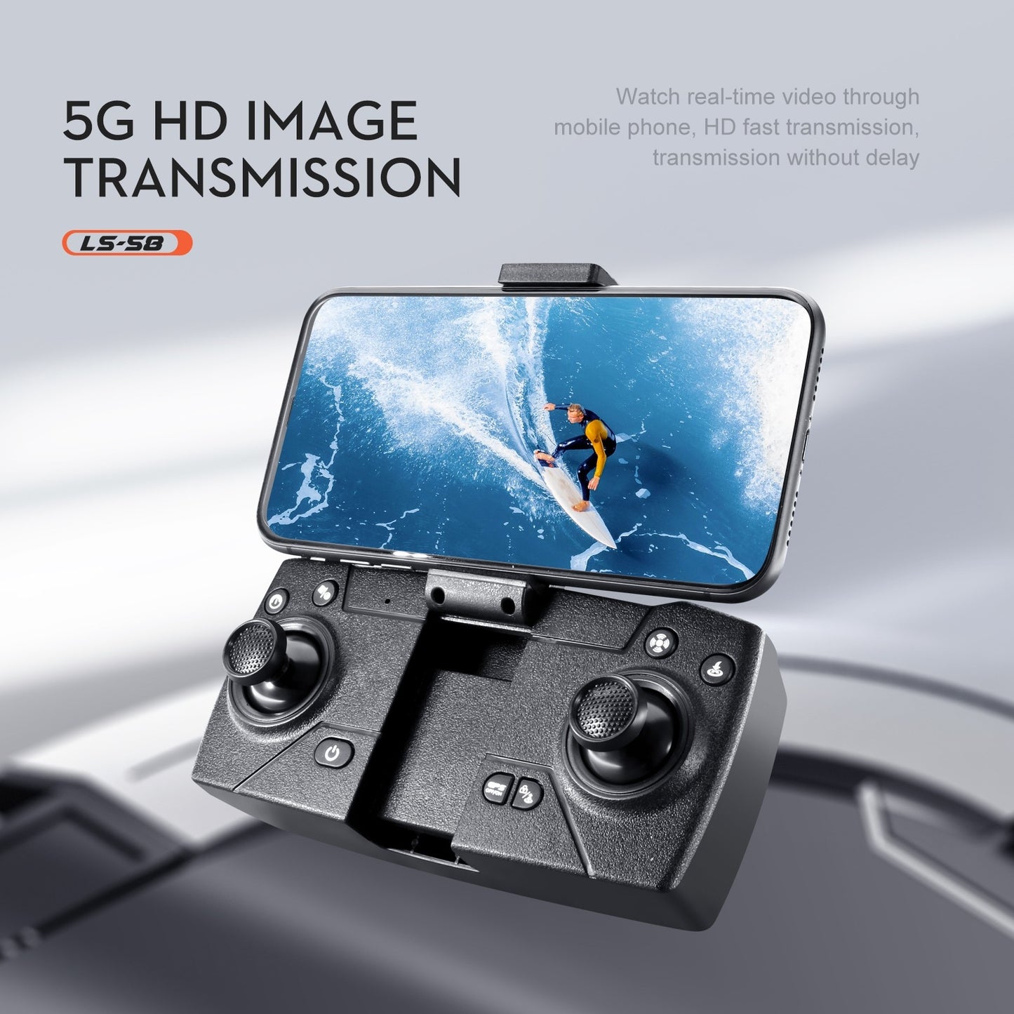 LS58 Drone, watch real-time video through 56 HD IMAGE mobile phone 