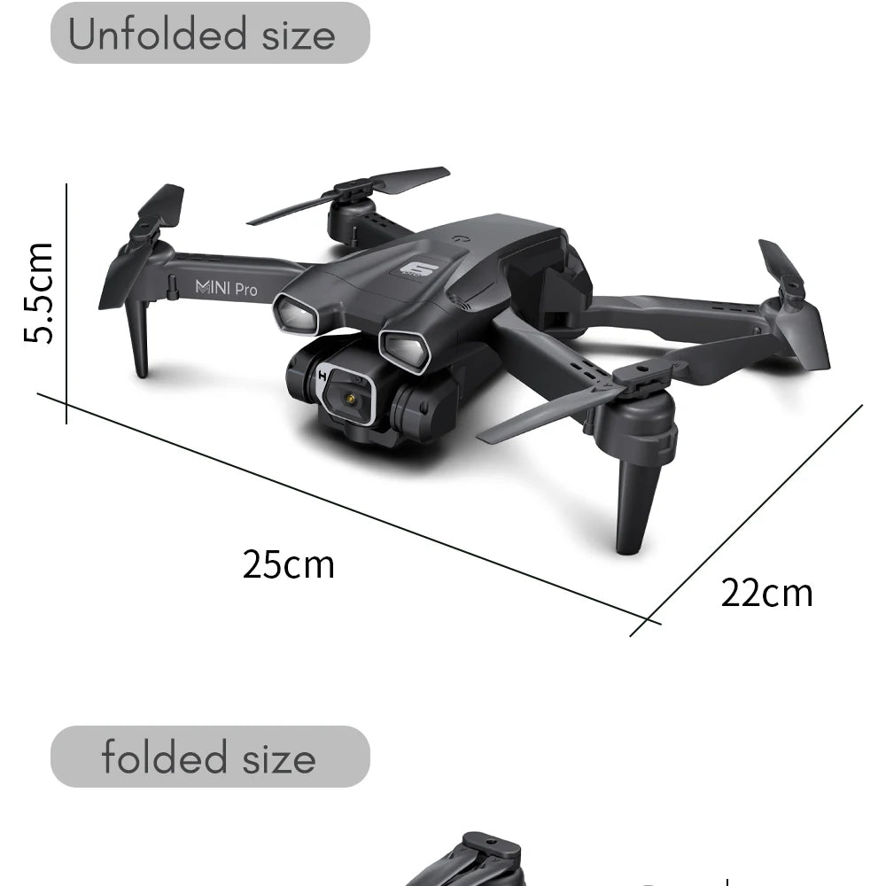 H66 Drone, folded size 8 mini pro 25cm 22cm folded