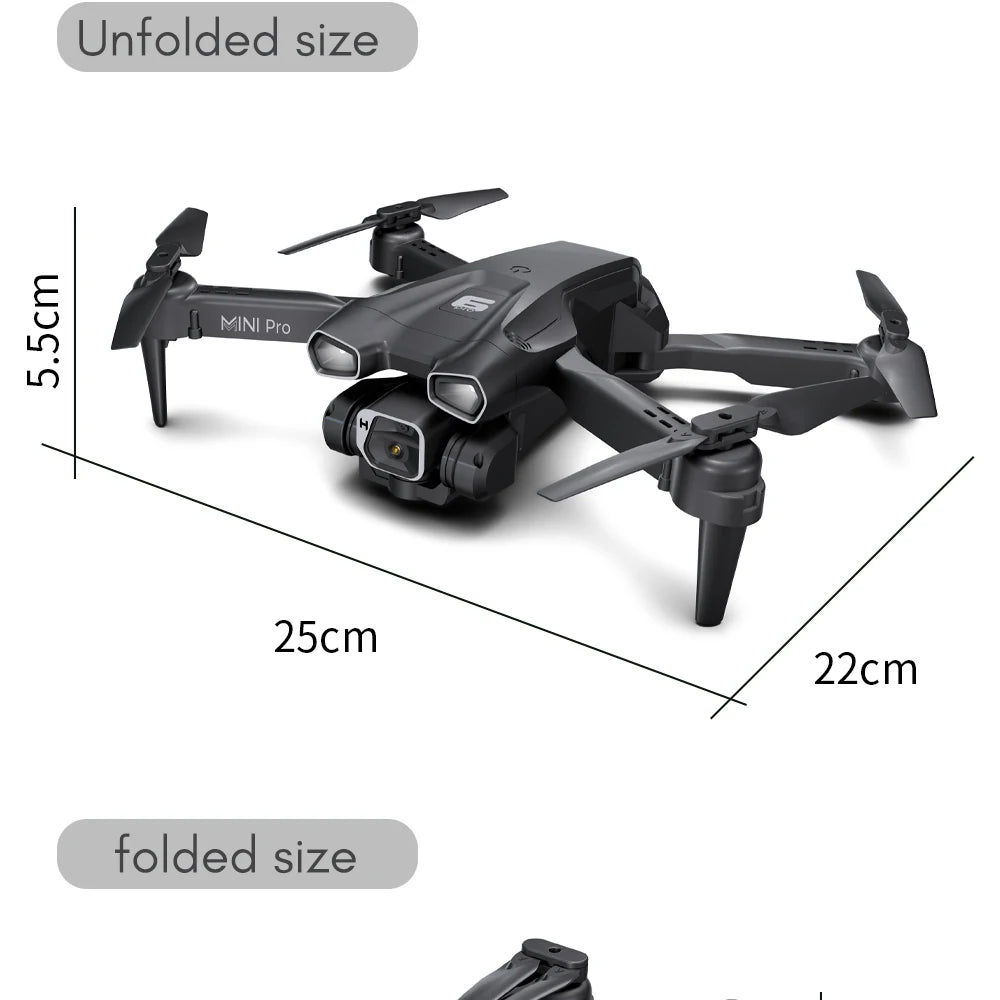 H66 Drone - 4K HD Camera Optical Flow Mini RC Helicopter FPV WIFI Professional Foldable Quadcopter Children's Toy Gifts 41 H66 Drone, folded size 8 mini pro 25cm 22cm folded