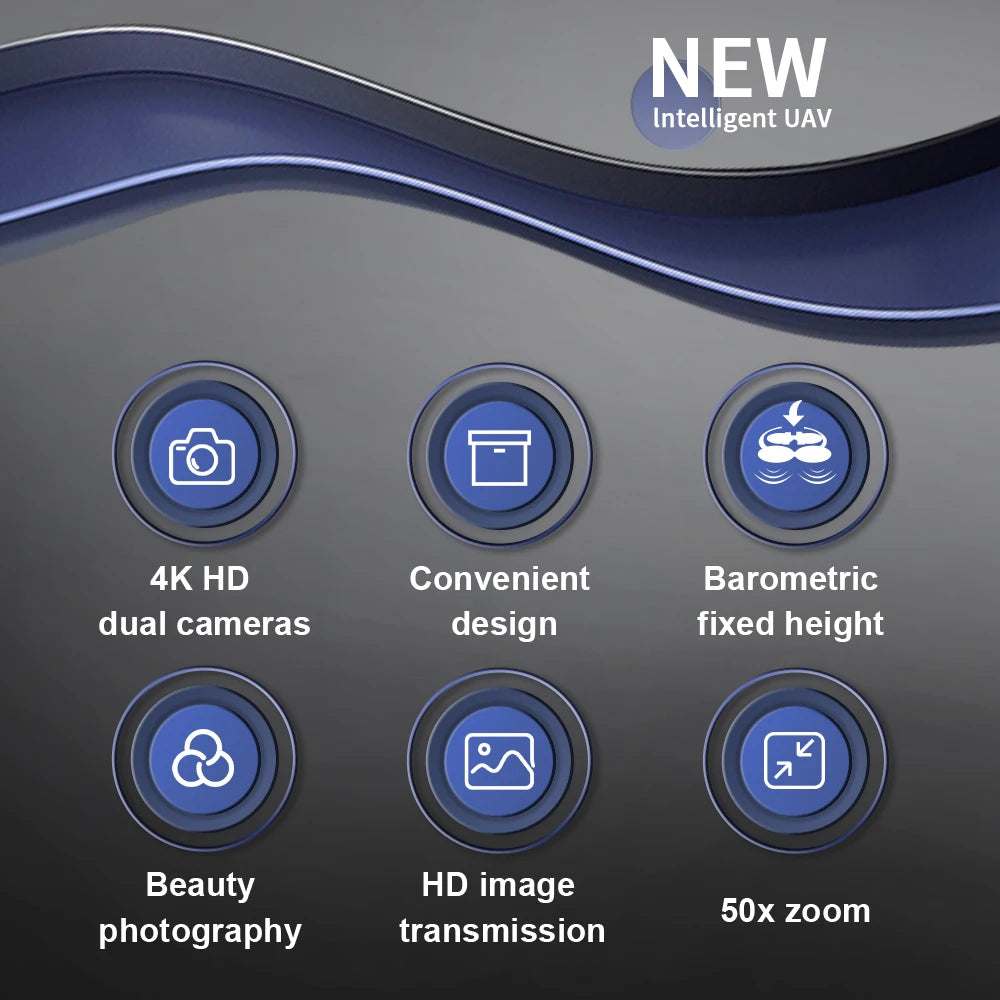 F191 Mini Drone - 4K Dual Camera Wifi FPV Four Sides Infrared Obstacle Avoidance One-key Take-off and Landing Folding Quadcopter 27 F191 Mini Drone, new intelligent uav 4k hd convenient baro