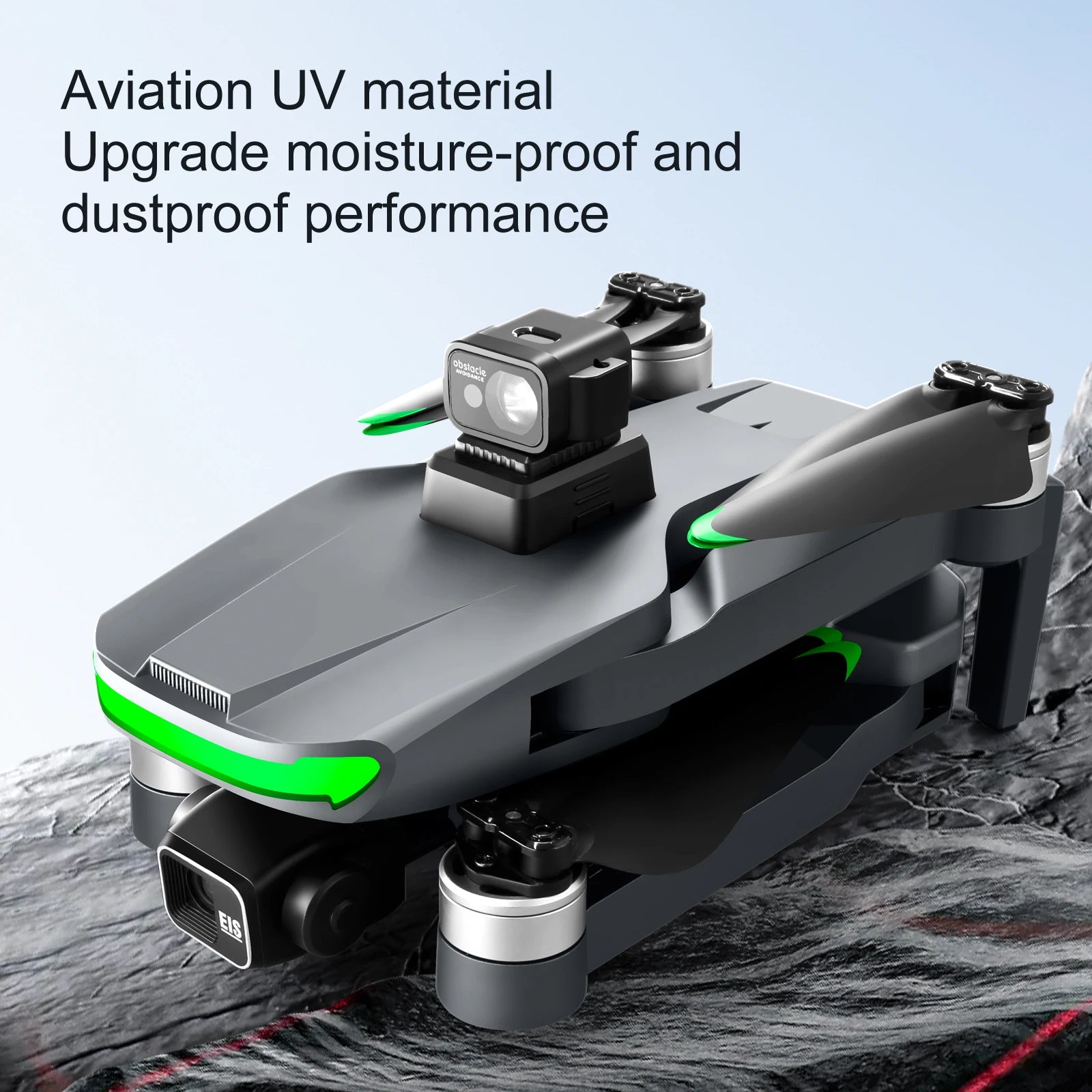 S155 Pro GPS Drone, Aviation UV material Upgrade moisture-proof and dustproof performance 66] obslodle