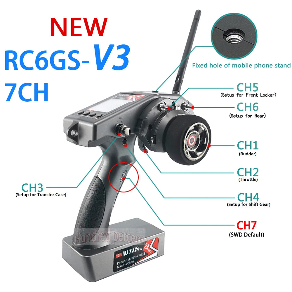 RadioLink RC6GS V3, RC6GS-V3 Fixed hole of mobile phone stand CHS ZCH (Set