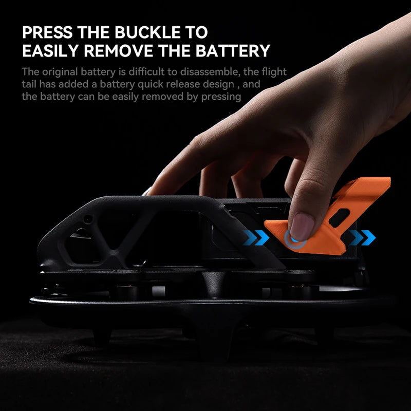 Flight Tail for DJI Avata - Quick-Release Battery Holder Flying Protective Cover Base Mount For Avata Drone Accessories 8 Flight Tail for DJI Avata, the flight tail has added a battery quick release design . the original battery is difficult to