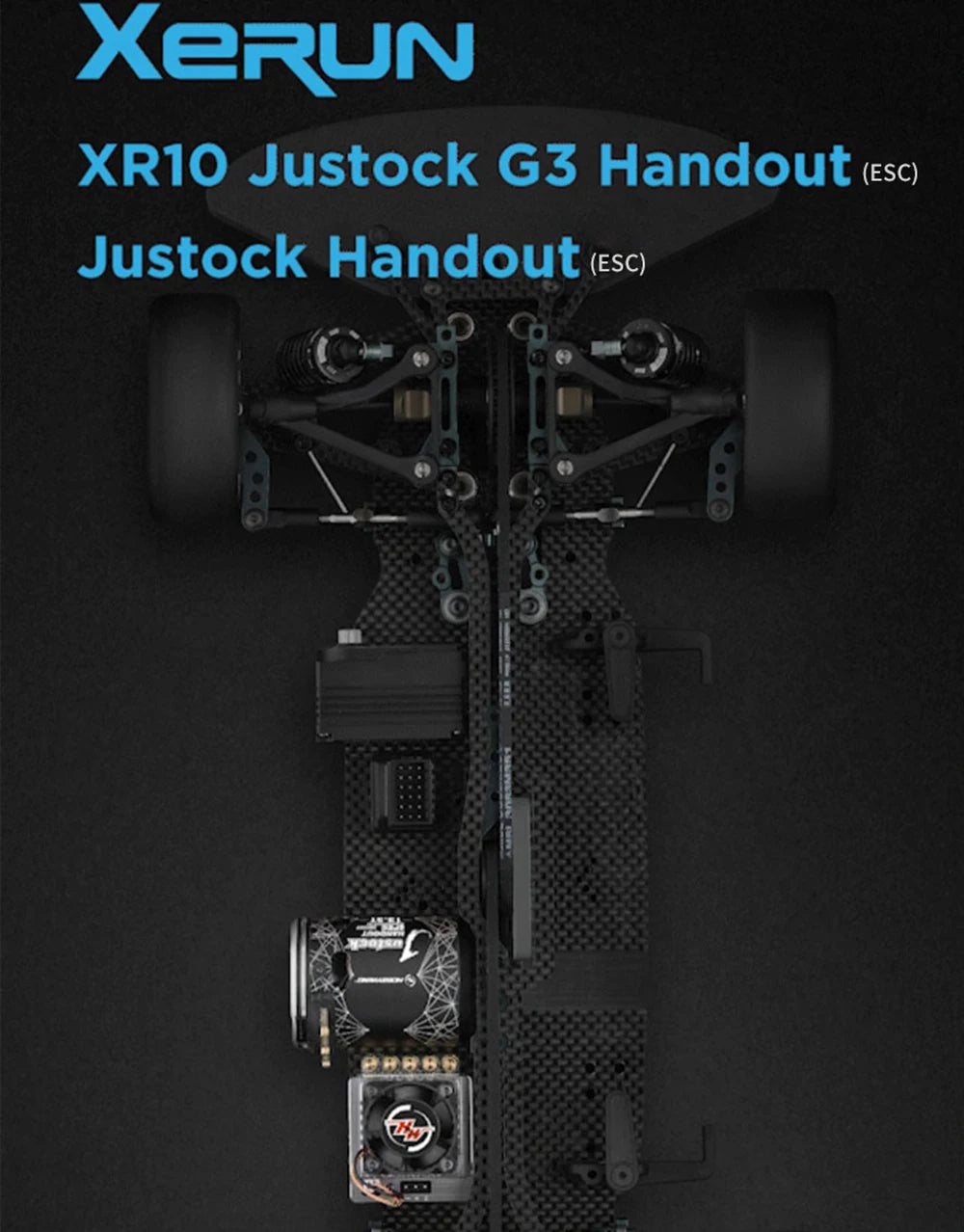 HOBBYWING XERUN XR10 Justock G3, XeRUN XRIO Justock 63 Handout (Esc