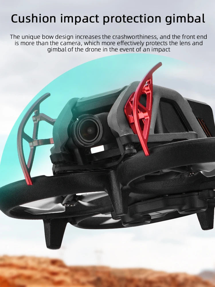 Gimbal Camera Anti-collision Bar for DJI Avata Combo Drone, bow design increases the crashworthiness, and the front end is more than the camera .