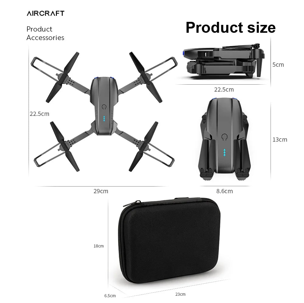E99 Pro Drone With HD Camera, E99 Pro Drone, aircraft product size accessories scm 22.scmm 2