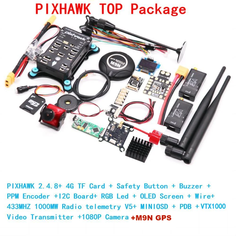 Pixhawk PX4 With M9N GPS, PIXhawk PX4 flight controller for quadcopters with M9N GPS and autopilot features.