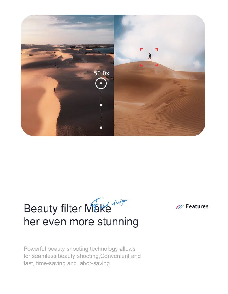 S115 Drone, 50.ox beauty filter makete" features her even more