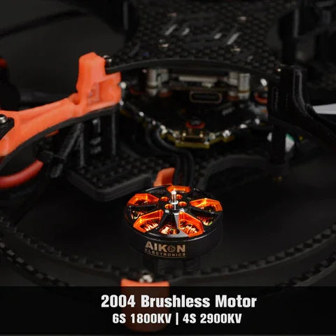 AIKON GEEK-35CF 3.5" PERFORMANCE HD FPV DRONE W/ CADDX NEBULA PRO 7 2004 Brushless Motor 6S 18OOKV | 4S 290OKV Aike