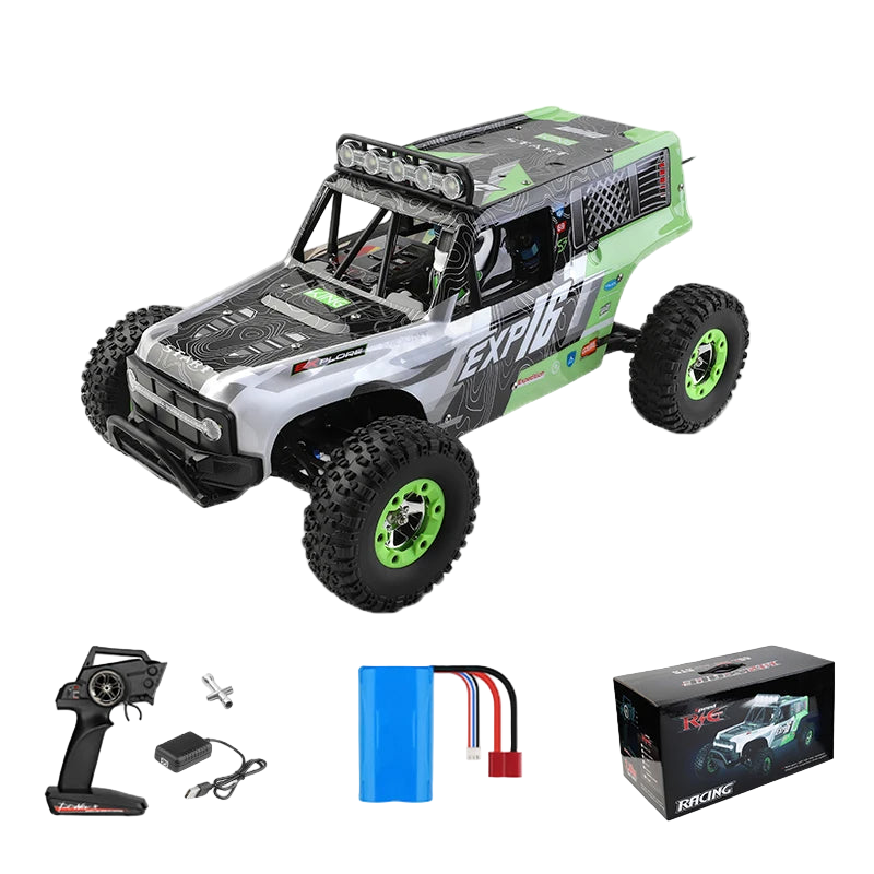 WLtoys 124006 1/12 Rc Car 4x4 Off-Road Truck, 40KM/H, 2.4G, LED Lights, 7.4V 1500mAh Battery, 100M Control