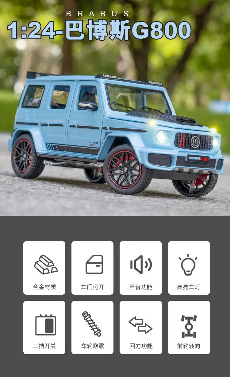 Mercedes Benz BRABUS G800 High Simulation Diecast Metal Alloy Model car