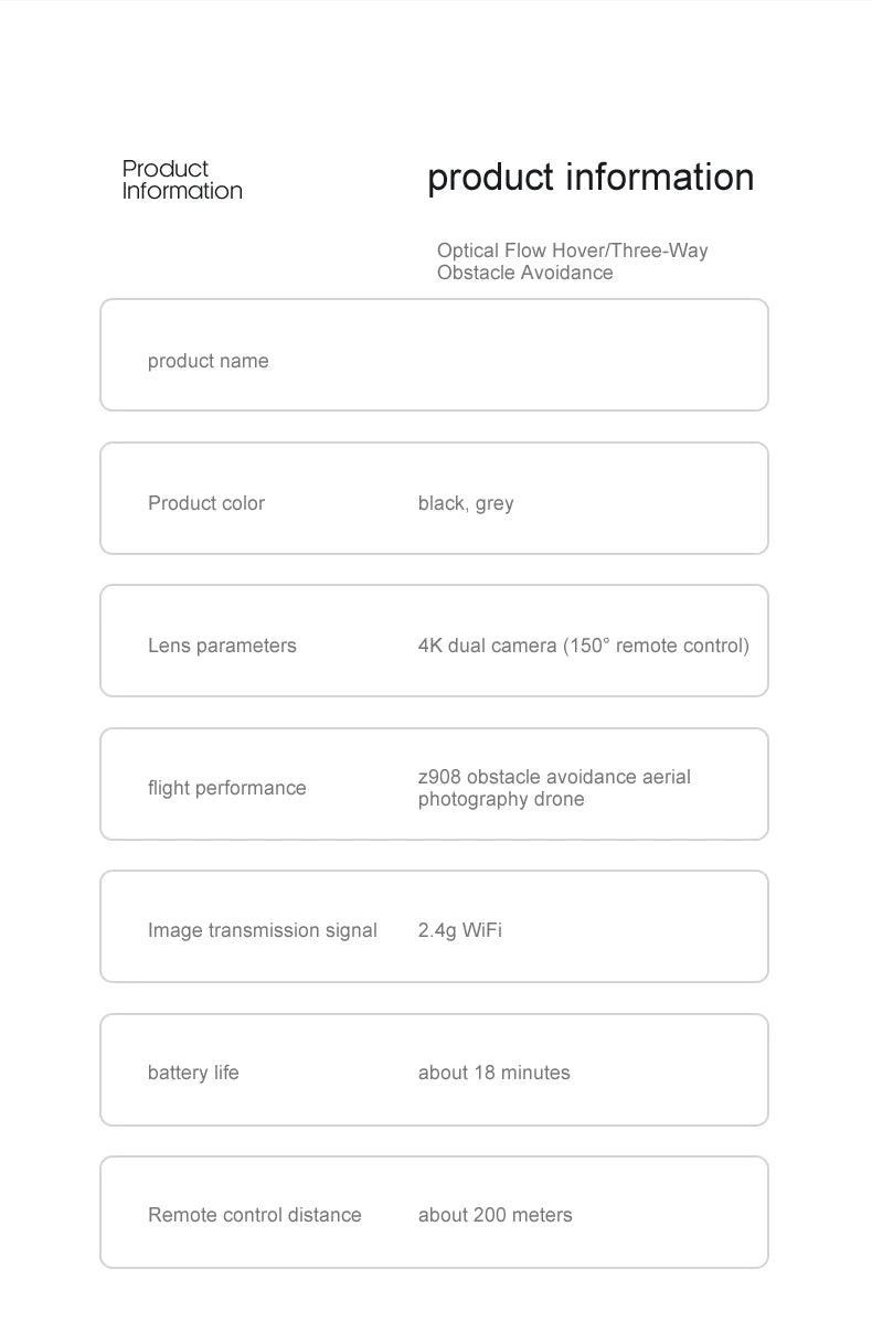 Z908 MAX Drone - 4K HD Professional Dual Camera Optical Flow Brushless 2.4G WIFi Obstacle Avoidance Quadcopter Dron Toy 46 Z908 MAX Drone, obstacle avoidance aerial flight performance photography drone image transmission signal 2.4g