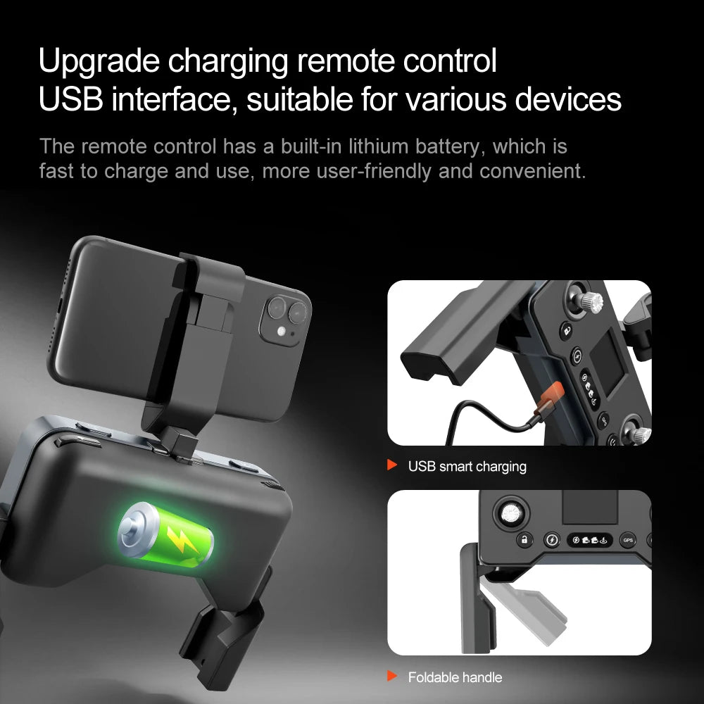 A16 PRO Drone, usb smart charging foldable handle, suitable for various devices .