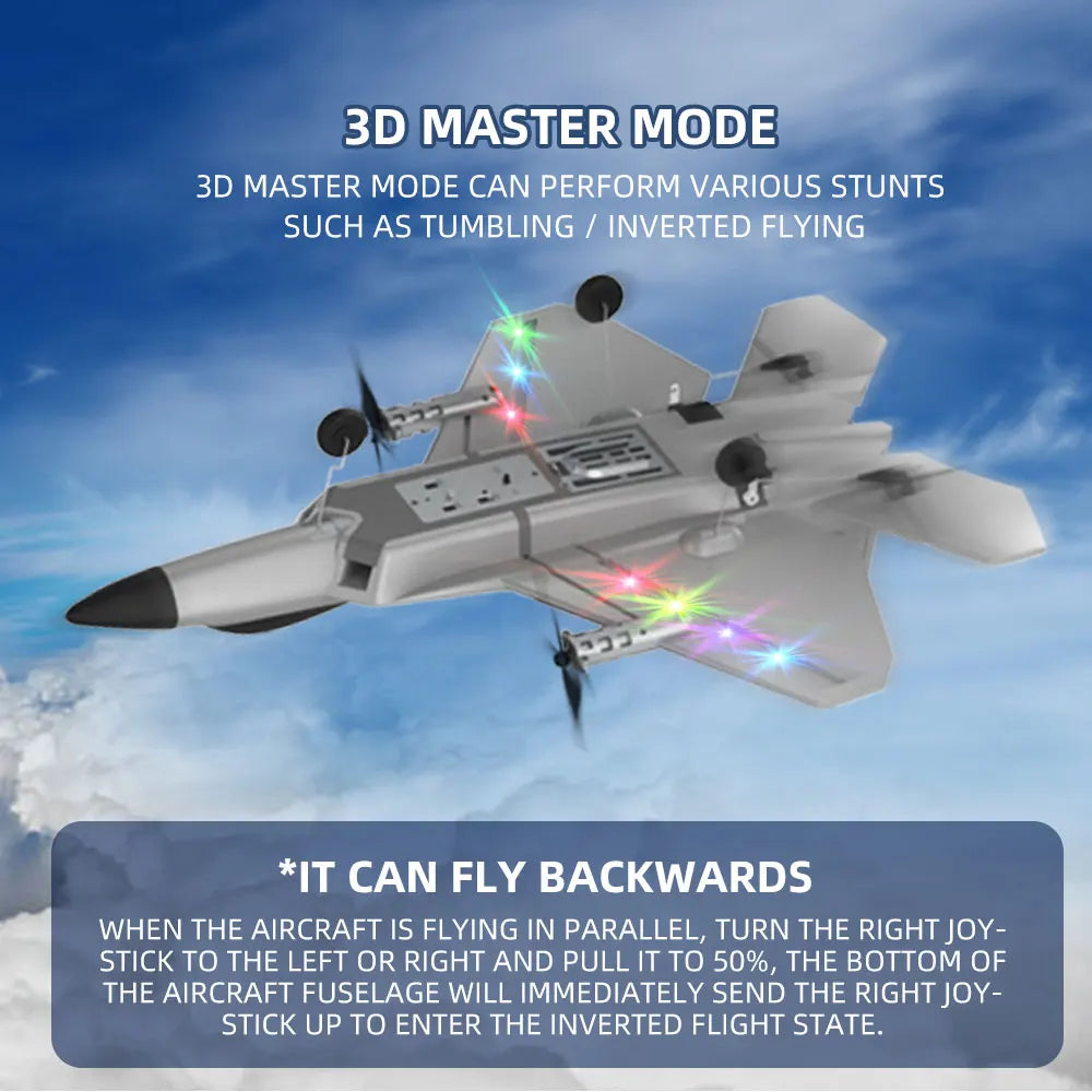 BM16 F22  RC Foam Plane, 3D MASTERMODE CAN PERFORM VARIOUS STUNTS SUCH
