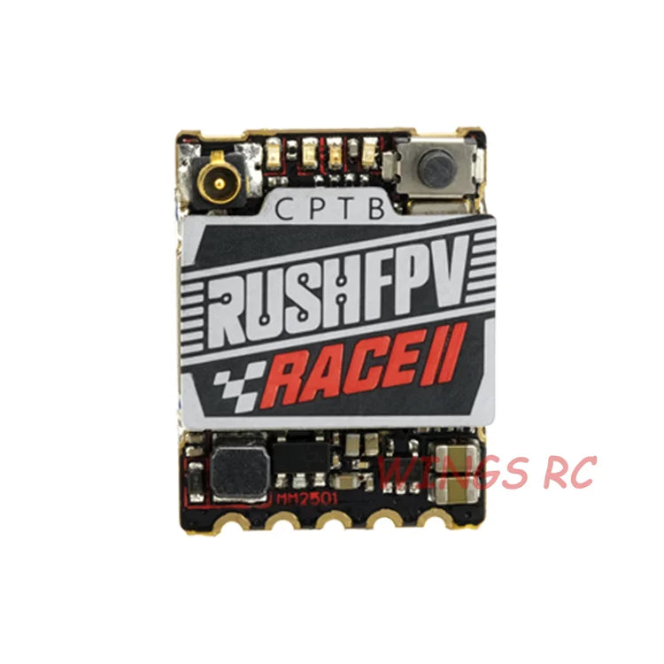 RUSH TANK RACE II VTX - 48CH PIT/25/50/200mW/MAX 5.8GHz Video Transmitter w/ Smart Audio 20x15mm 1.7g Stackable For FPV Racing Drone Micro Stacks 8 RUSH TANK RACE II VTX SPECIFICATIONS Brand