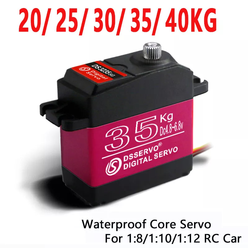 DSServo, 4OKG 8 Kg Dca Waterproof Core Servo For 1:8/1