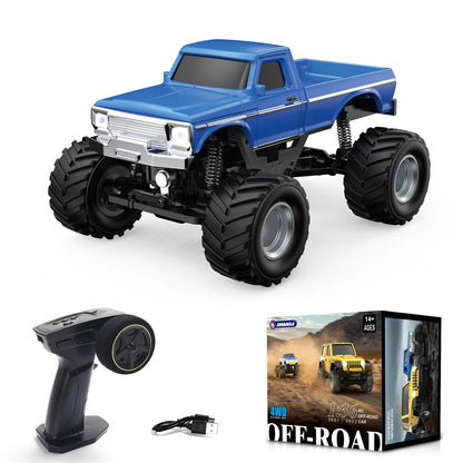 JIKEFUN 1/36 RC Crawler Car 4WD Mini RTR Off-road, Proportional Control, Lights, 3.7V 200mAh, 20M Range, Type‑C Charging