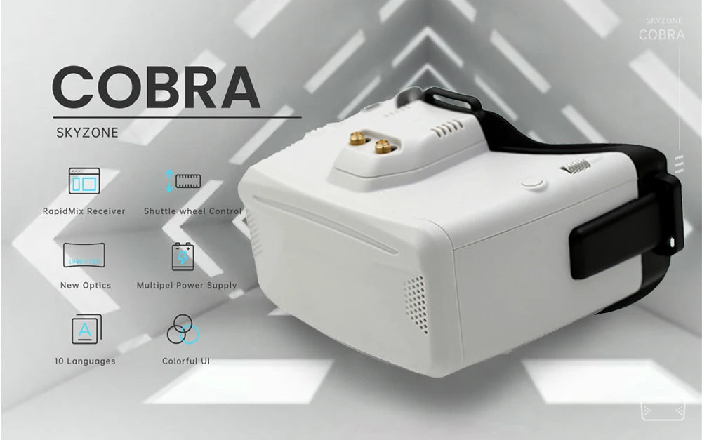 SKYZONE Cobra X V4 Goggle - 1280x720 5.8G 48CH Receiver Upgrade Of V2 Head Tracker DVR FPV Goggles Helmet With HDMI For FPV Drone 20 SKYZONE Cobra X V4 Goggle, 7 COBE COBRA SKYZONE RapidMix Receiver Shuttle wheel Control New