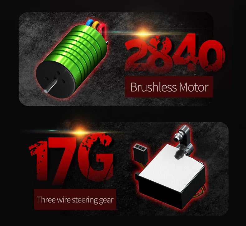 3840 Brushless Motor 176 Threewire steeringge