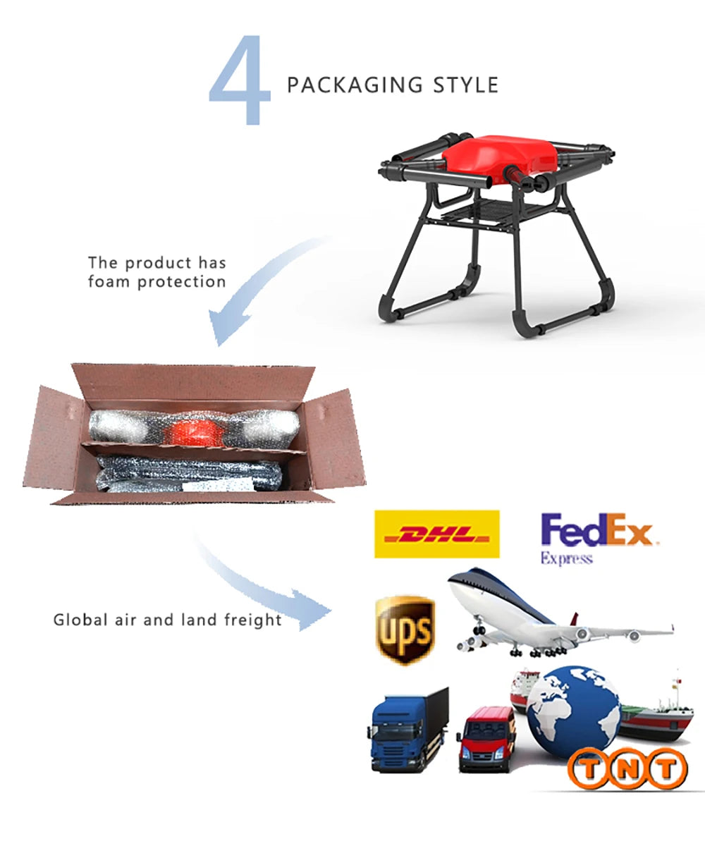 Introducing the Dreameagle YS10 Transport Drone frame, capable of carrying a 10KG payload.